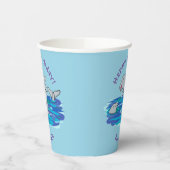 Gobelets En Papier Illustration de dauphins heureux adorables (Gauche)