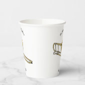 Gobelets En Papier Illustration de dessin animé de Trombone (Gauche)