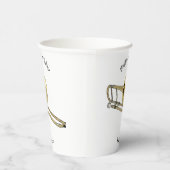 Gobelets En Papier Illustration de dessin animé de Trombone (Droite)