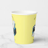 Gobelets En Papier Illustration de dessin d'imprimante (Droite)