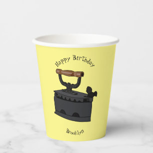 Gobelets En Papier Illustration de dessin en fer de Charbon