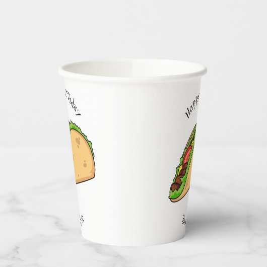 Gobelets En Papier Illustration de dessin sur Taco (Gauche)