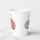 Gobelets En Papier Illustration de Donut (Droite)