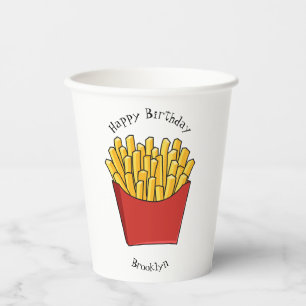Gobelets En Papier Illustration de frites