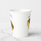 Gobelets En Papier Illustration de Hot dog (Gauche)