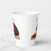 Gobelets En Papier Illustration de jambon (Gauche)