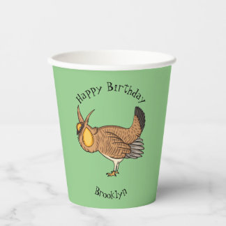 Gobelets En Papier Illustration de la bande dessinée de poulet de pra