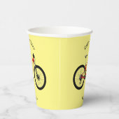 Gobelets En Papier Illustration de la bande dessinée de vélo (Droite)