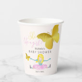 Gobelets En Papier Illustration De L'Aquarelle De Fille (Recto)