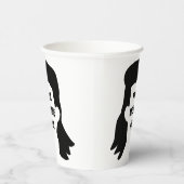 Gobelets En Papier Illustration de Mullet de message personnalisé amu (Droite)