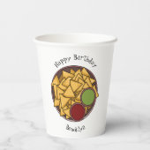 Gobelets En Papier Illustration de Nachos (Verso)