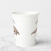 Gobelets En Papier Illustration de Pangolin (Gauche)