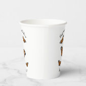 Gobelets En Papier Illustration de papillon monarque (Droite)