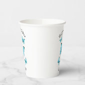 Gobelets En Papier Illustration de papillons Morpho (Gauche)