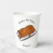Gobelets En Papier Illustration de Peking duck (Verso)