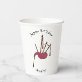 Gobelets En Papier Illustration de pipes (Verso)