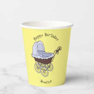 Gobelets En Papier Illustration de poussette