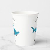 Gobelets En Papier Illustration de requin marteau (Droite)