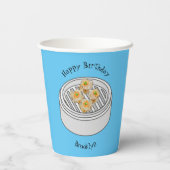 Gobelets En Papier Illustration de Shumai dim sum (Verso)