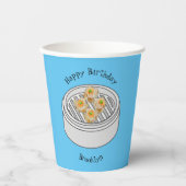 Gobelets En Papier Illustration de Shumai dim sum (Recto)