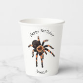Gobelets En Papier Illustration de Tarantula (Verso)