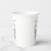 Gobelets En Papier Illustration de tatouage papillon stylisé (Gauche)