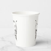 Gobelets En Papier Illustration de tatouage papillon stylisé (Droite)