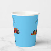 Gobelets En Papier Illustration de voitures de course à grande vitess (Gauche)