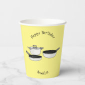 Gobelets En Papier Illustration des jeux de cuisine (Verso)