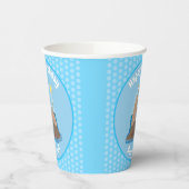 Gobelets En Papier Illustration drôle de morse joyeux (Gauche)