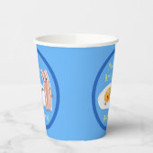Gobelets En Papier Illustration du bacon mignon et de l'oeuf (Gauche)