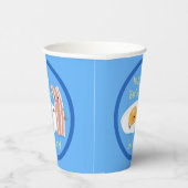 Gobelets En Papier Illustration du bacon mignon et de l'oeuf (Droite)