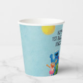 Gobelets En Papier Illustration du caractère de rue Sésame (Recto)