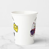 Gobelets En Papier Illustration du mixer (Gauche)