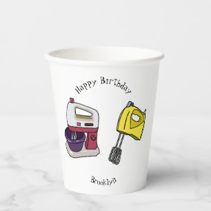 Gobelets En Papier Illustration du mixer
