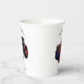 Gobelets En Papier Illustration du tracteur (Gauche)