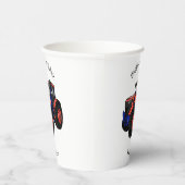 Gobelets En Papier Illustration du tracteur (Droite)