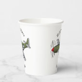 Gobelets En Papier Illustration d'un avion militaire (Gauche)