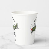 Gobelets En Papier Illustration d'un avion militaire (Droite)