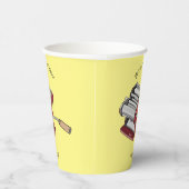 Gobelets En Papier Illustration d'un fabricant de pâtes alimentaires (Droite)