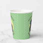 Gobelets En Papier Illustration d'un grand joyeux gorille (Gauche)