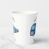 Gobelets En Papier Illustration d'un train électrique (Droite)