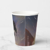 Gobelets En Papier Illustration d'une femme en crise infinie (Droite)