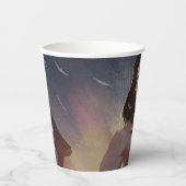 Gobelets En Papier Illustration d'une femme en crise infinie (Recto)