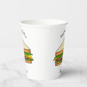 Gobelets En Papier Illustration Sandwich (Droite)