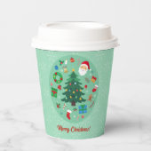 Gobelets En Papier Illustrations de Noël Fête de fin d'année (Recto)