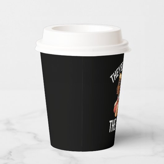 Gobelets En Papier Ils mangent les chiens Donald Trump Débat 2024 (Droite)