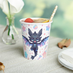 Gobelets En Papier Imaginaire Baby shower Dragon doux