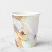Gobelets En Papier Imaginaire cristal Opal Iridescente Holographique  (Recto)