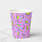 Gobelets En Papier Imaginaire Fruits d'été (Verso)